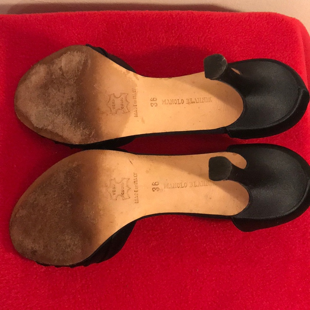Manolo Blahnik Open Toe Heels - Picture 8 of 8